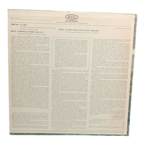 LP Claude Debussy - La Mer Vinyl Record - Picture 2 of 2